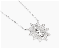 Collana Mabina Donna Sacro Cuore in Argento Cubic Zirconia 553893 - 553893